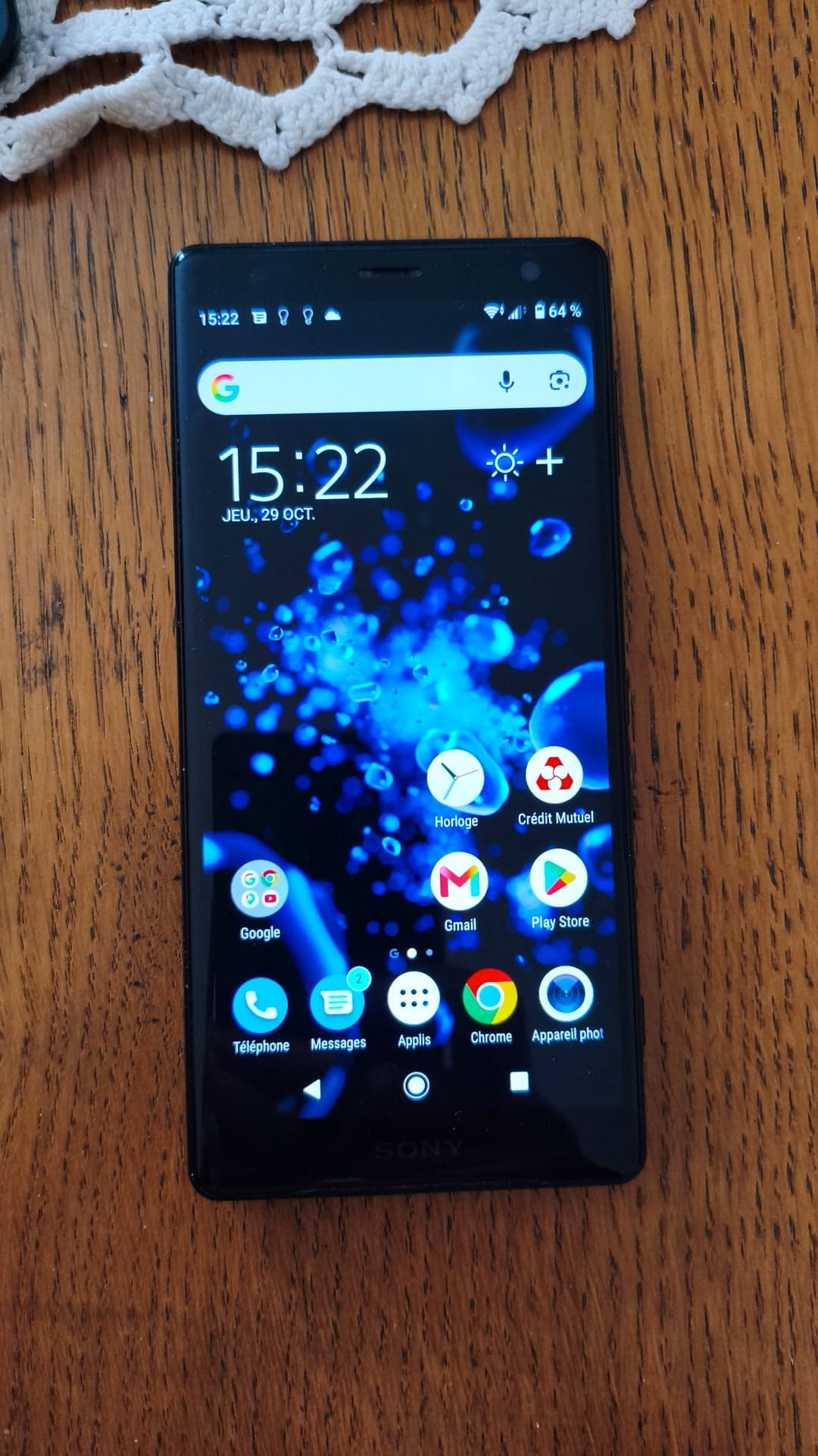 Installation d'un smartphone Sony à Châtenoy-le-Royal
