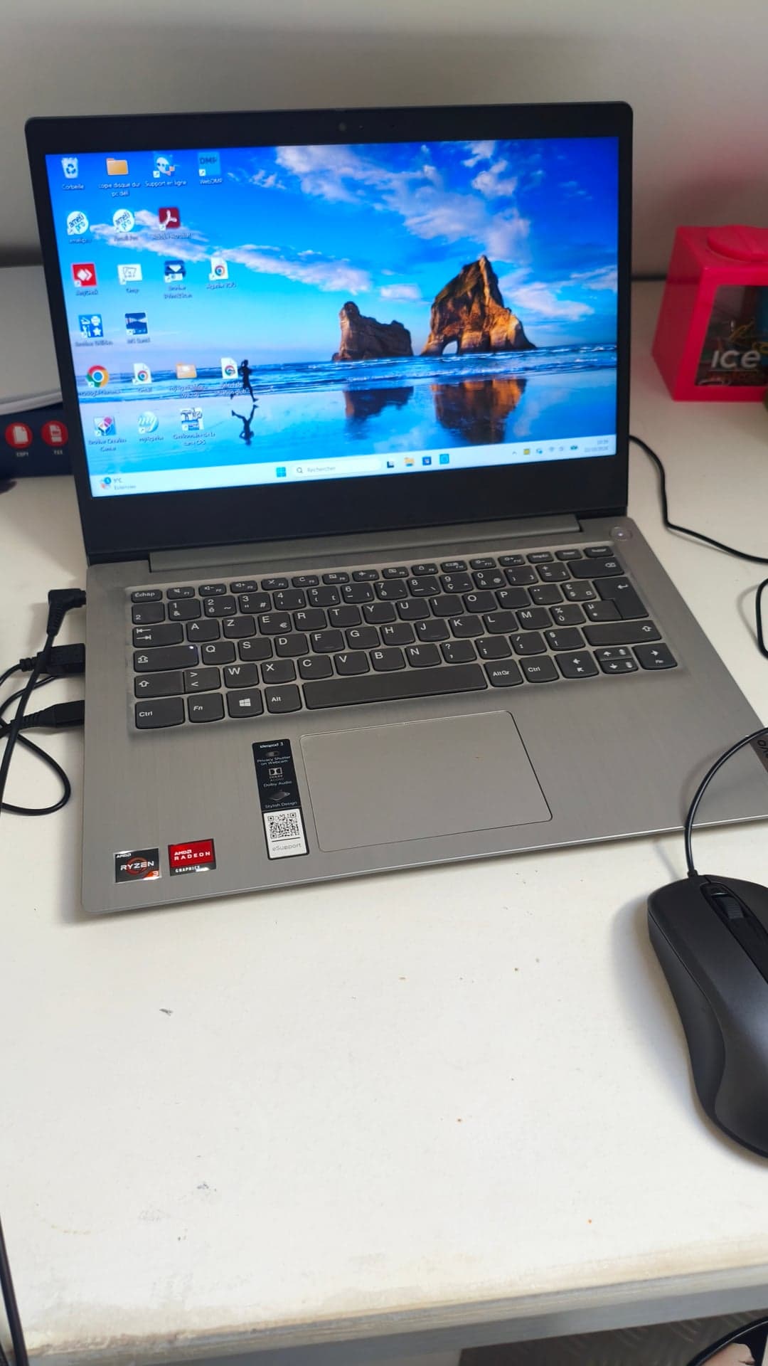 Connexion Wi-Fi et imprimante Brother reconfigurées sur ordinateur portable à Farges-lès-Chalon